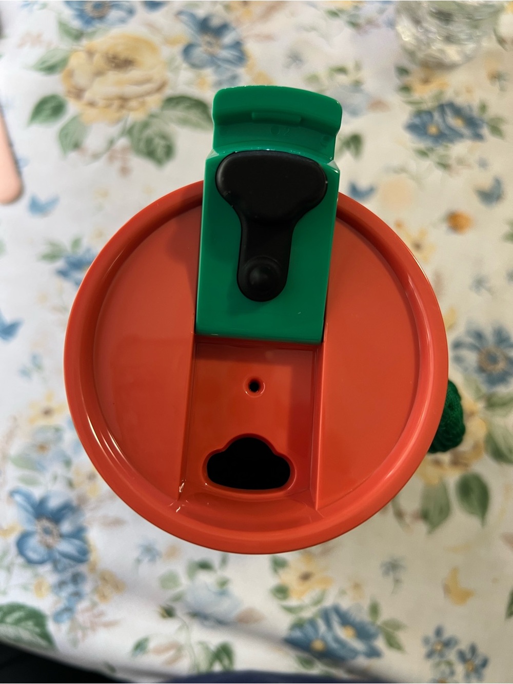Starbucks Stainless Steel Adventure Tumbler with Green Strap and Orange Lid - Picture 6 of 8
